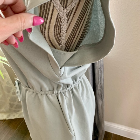 Mint Green Tie-waist Romper
Size: Small
Color: mint green - Picture 3 of 5